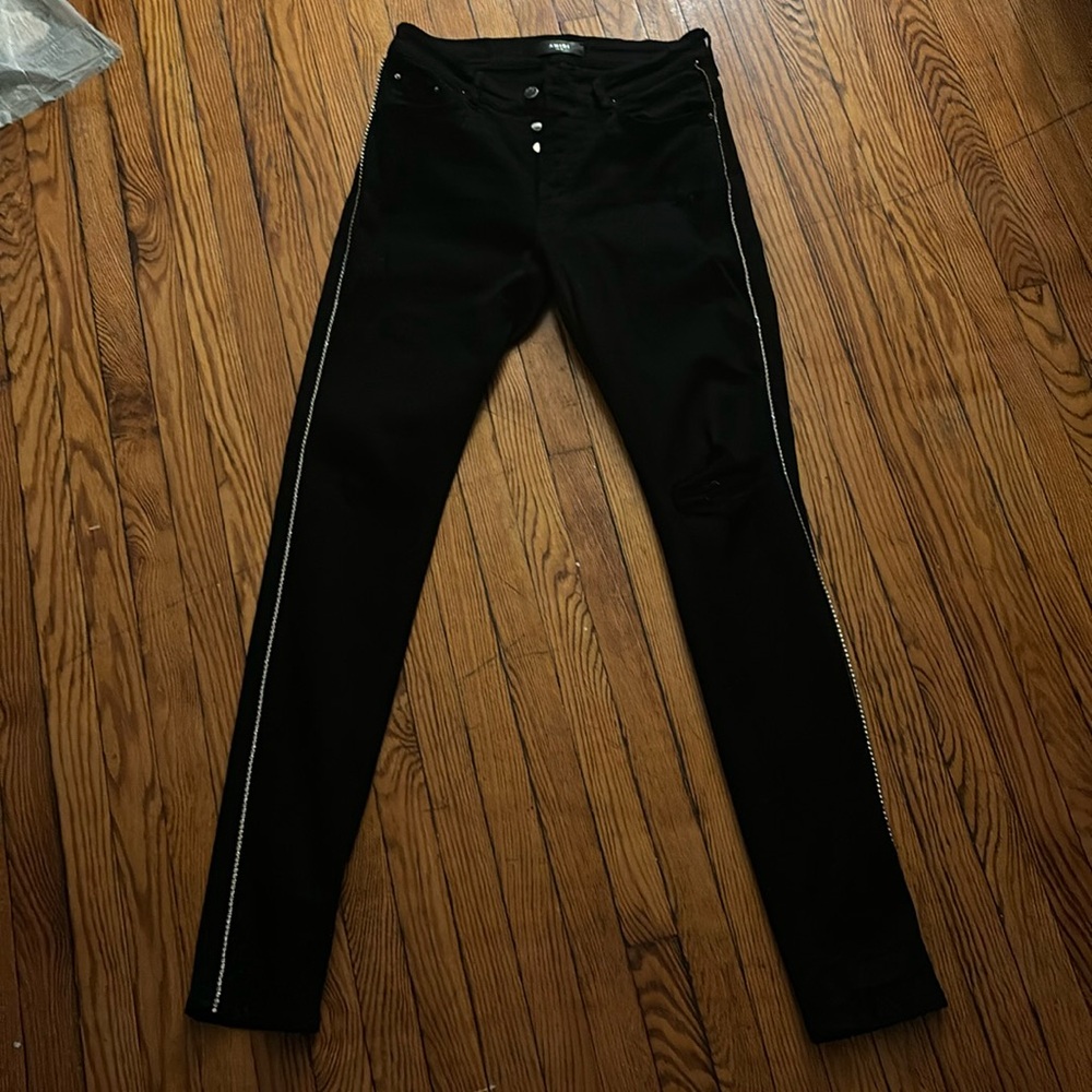Amiri black rhinestone jeans ( EXCELLENT COND)